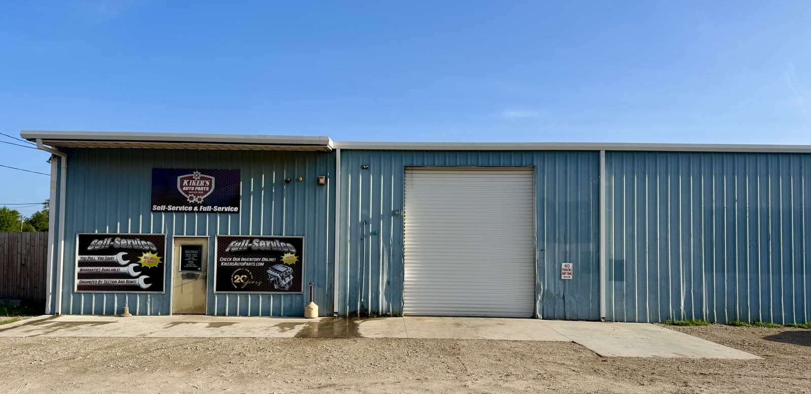 Kiker's U-Pull-It building on West Fairfield Drive in Pensacola