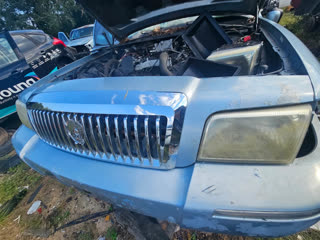 Vehicle ready for parts in the Kiker's yard